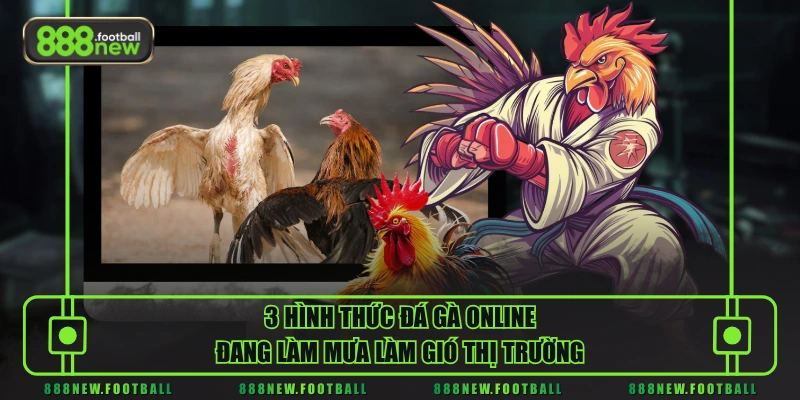 Đá Gà Online - Hòa Vào Không Khí Sôi Động Với Các Trận Chiến Đỉnh Cao 2 3 hình thức đá gà online đang làm mưa làm gió thị trường